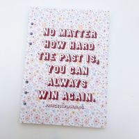 Grande Food Diary Planner Insert  No Matter How Hard Your Past Is