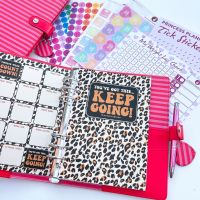 Grande Fully Loaded Food Diary Pink Red Planner Bundle - Keep Going 