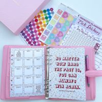 Grande Fully Loaded Food Diary Pink Premium Planner Bundle - No Matter How Hard The Past Is