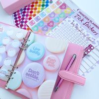 Grande Fully Loaded Food Diary Pink Premium Planner Bundle -Live Boldly