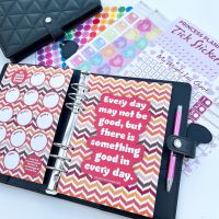 Grande Fully Loaded Food Diary Black Quilted Planner Bundle - Every Day May Not Be Good 