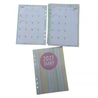 New Grande 2027 Pastel Rainbow A5 Dated Diary Insert