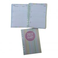 New Grande 2027 Pastel Rainbow A5 Dated Diary Insert