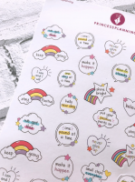 A5 Rainbow Positivity Stickers