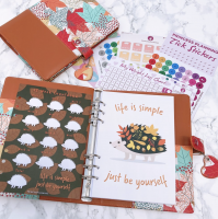 Grande Two Tone Autumn Leaves Fully Loaded Planner Bundle - Life Is Simple