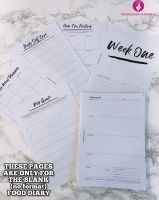 Grande Food Diary Male Planner Insert Nothing works unless you do