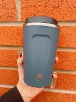 Blue Reusable Insulated Travel Coffee Cup Mug 380ml