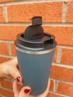 Blue Reusable Insulated Travel Coffee Cup Mug 380ml