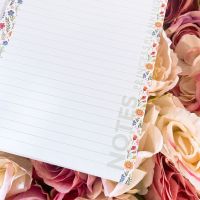 Grande Floral Note Paper insert