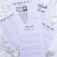 Grande Food Diary Planner Insert Just Be Yourself