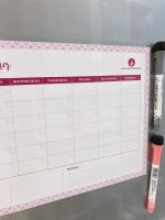Magnetic Fridge Monthly Calendar Whiteboard Planner - Family Organiser