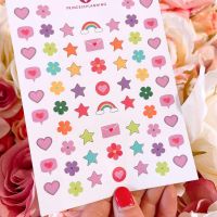 Petite Hearts and Flowers Stickers