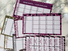 Petite Planner - Monthly Calendar 2022 Inserts