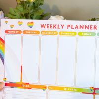 A4 Rainbow Weekly Planning Pad
