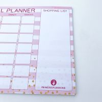 A4 Striped Meal Planning Pad